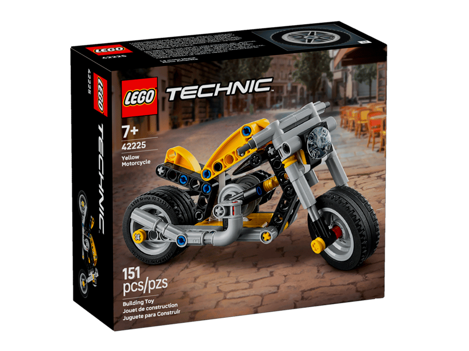 Конструктор LEGO Technic Желтый мотоцикл 42225 151 дет. - фото 2