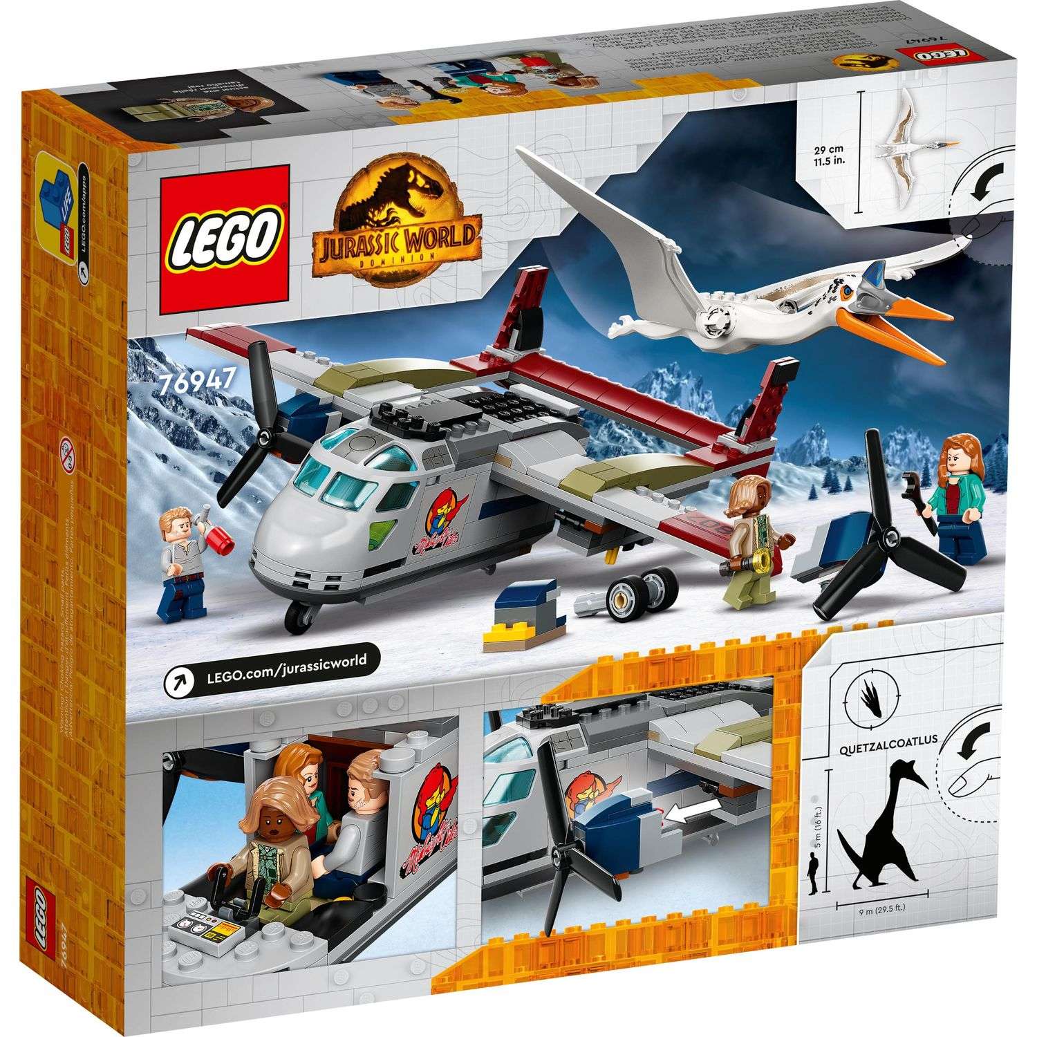 Конструктор LEGO Jurassic World Кетцалькоатль нападение блочный - фото 4