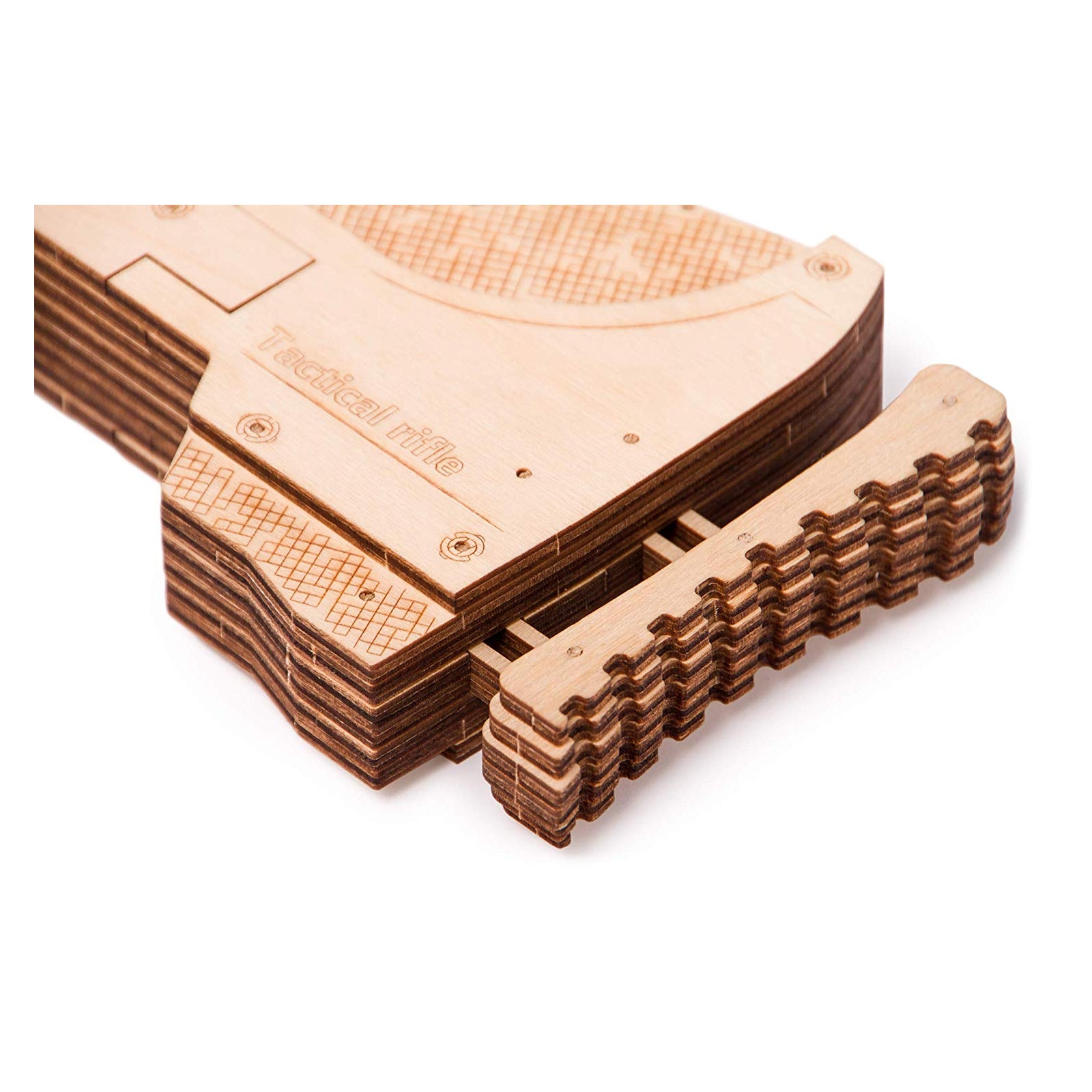 Конструктор Wood Trick Штурмовая винтовка деревянный - фото 9