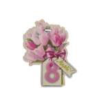 Магнит на холодильник Задира бирка на подарок с 8 Марта