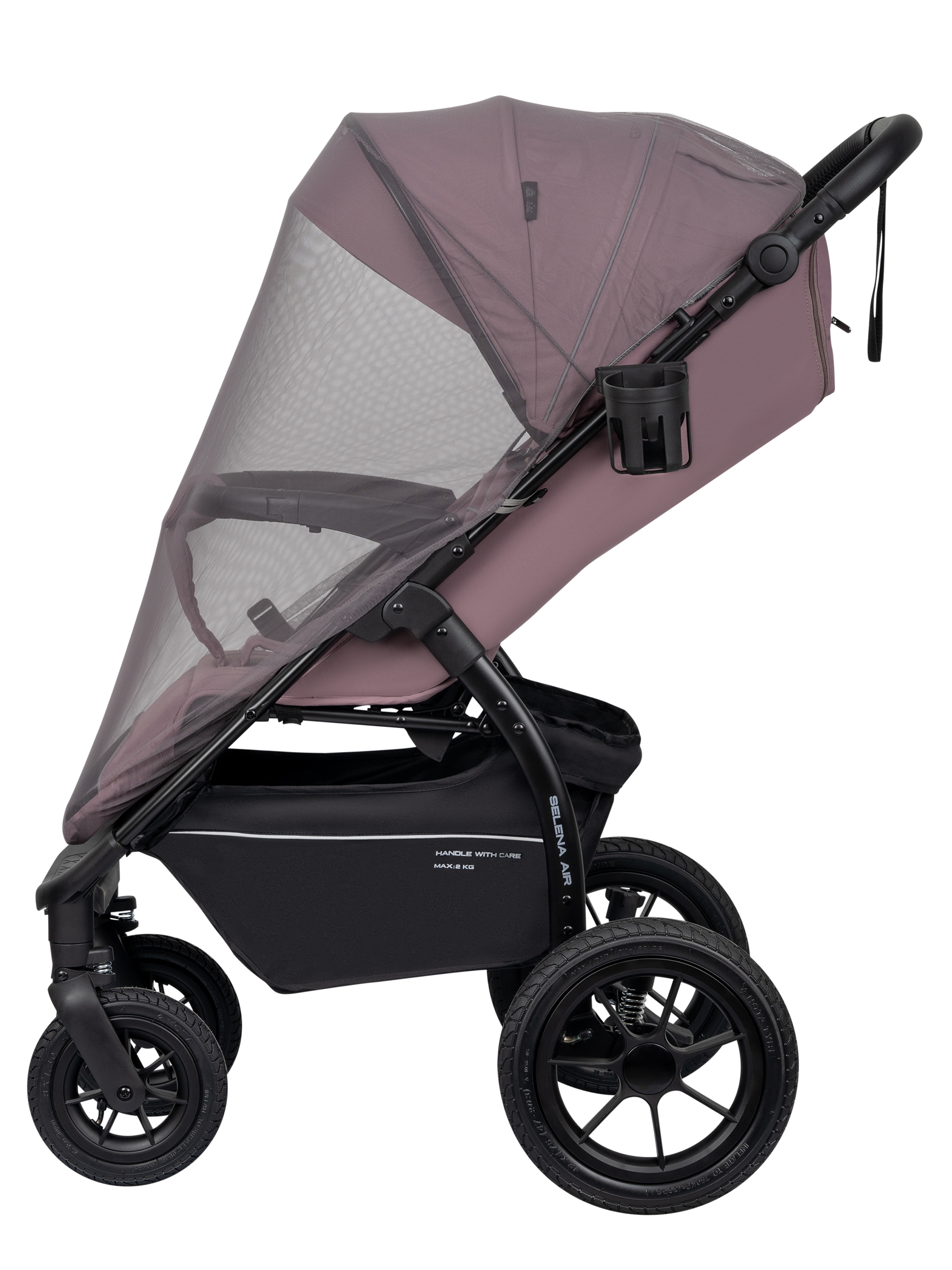 Коляска прогулочная JOVOLA Selena Air Plus розовый - фото 17