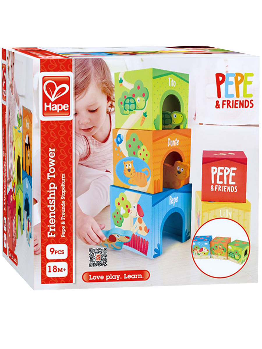 Игрушка Hape кубики Кубики Башня Дружбы - фото 9