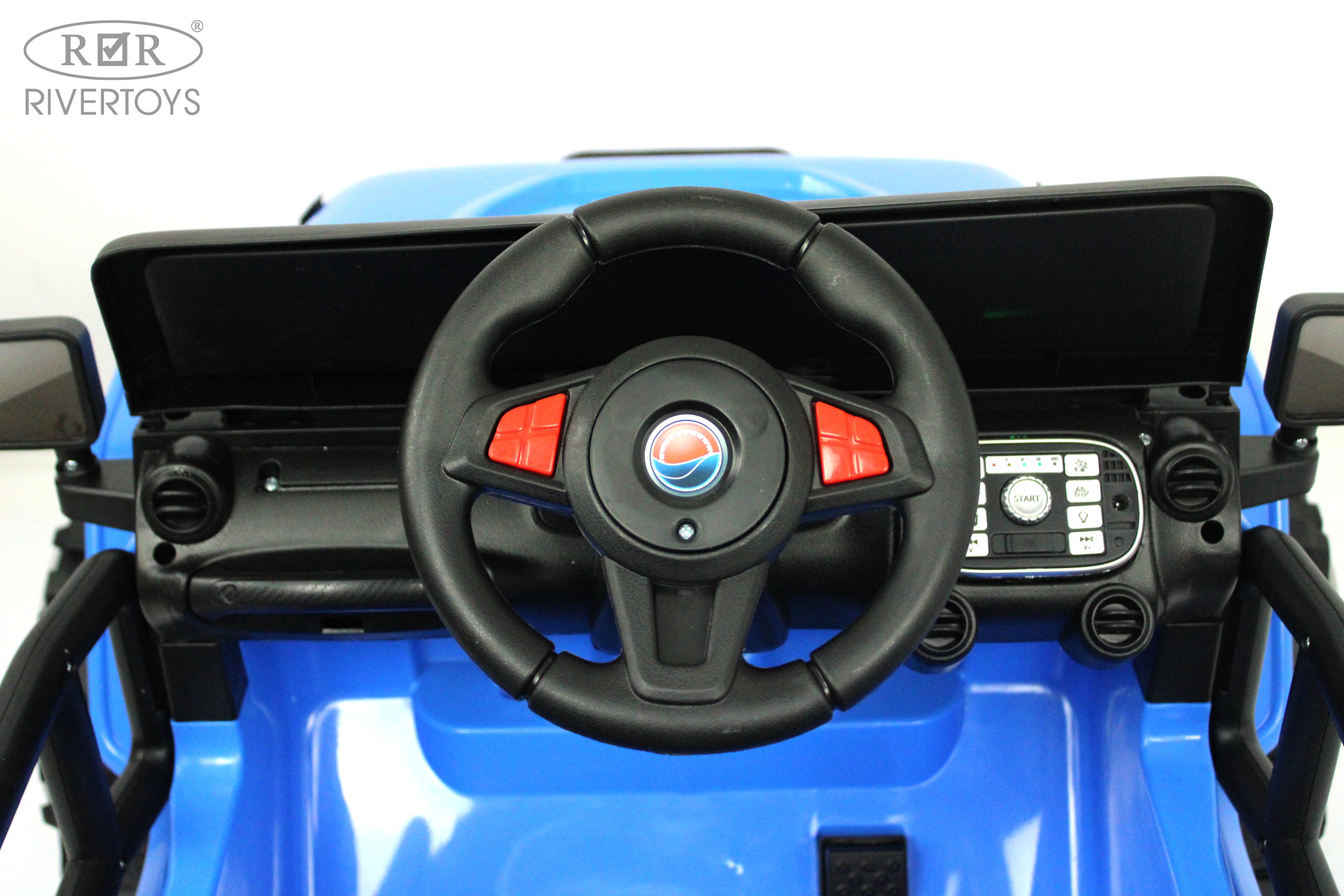 Электромобиль RIVERTOYS T222TT-4WD-BLUE С пультом ДУ - фото 13