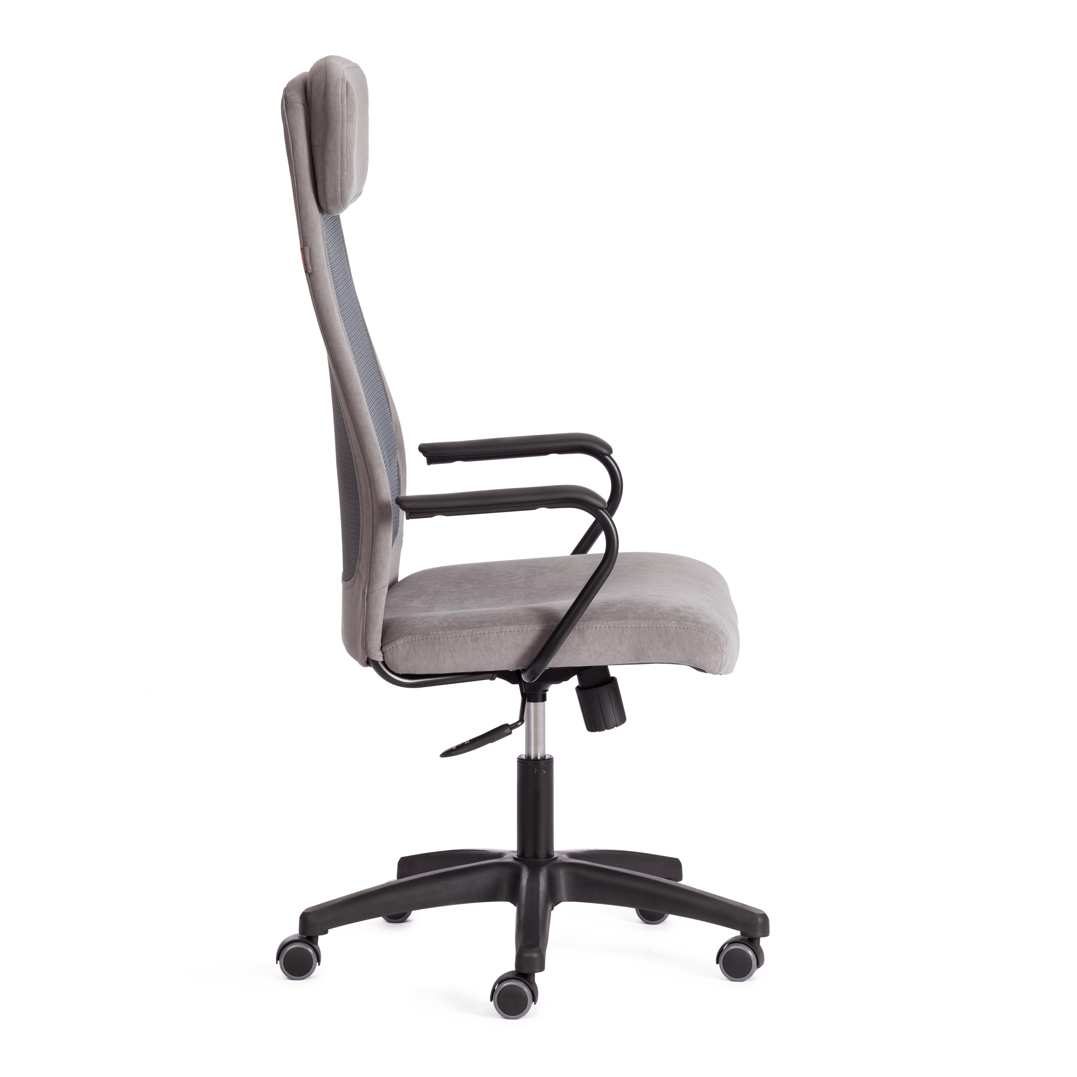 Компьютерное кресло TETCHAIR PROFIT (мп) флок/ткань серый - фото 3