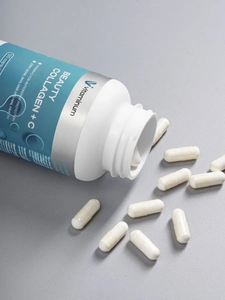 Коллаген + Витамин С Vitaminum Beauty Collagen пептидная форма 120 шт - фото 8