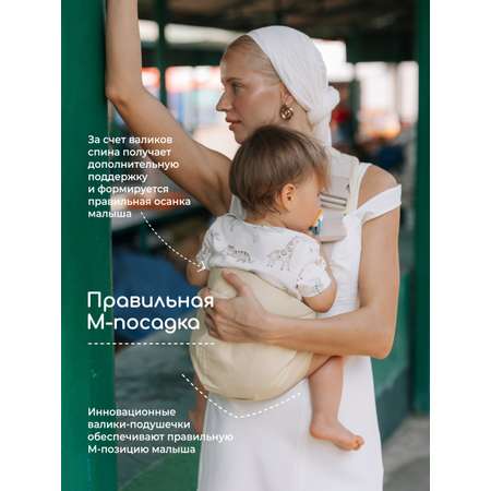 Переноска для новорожденных Timikbaby слинг лимонный