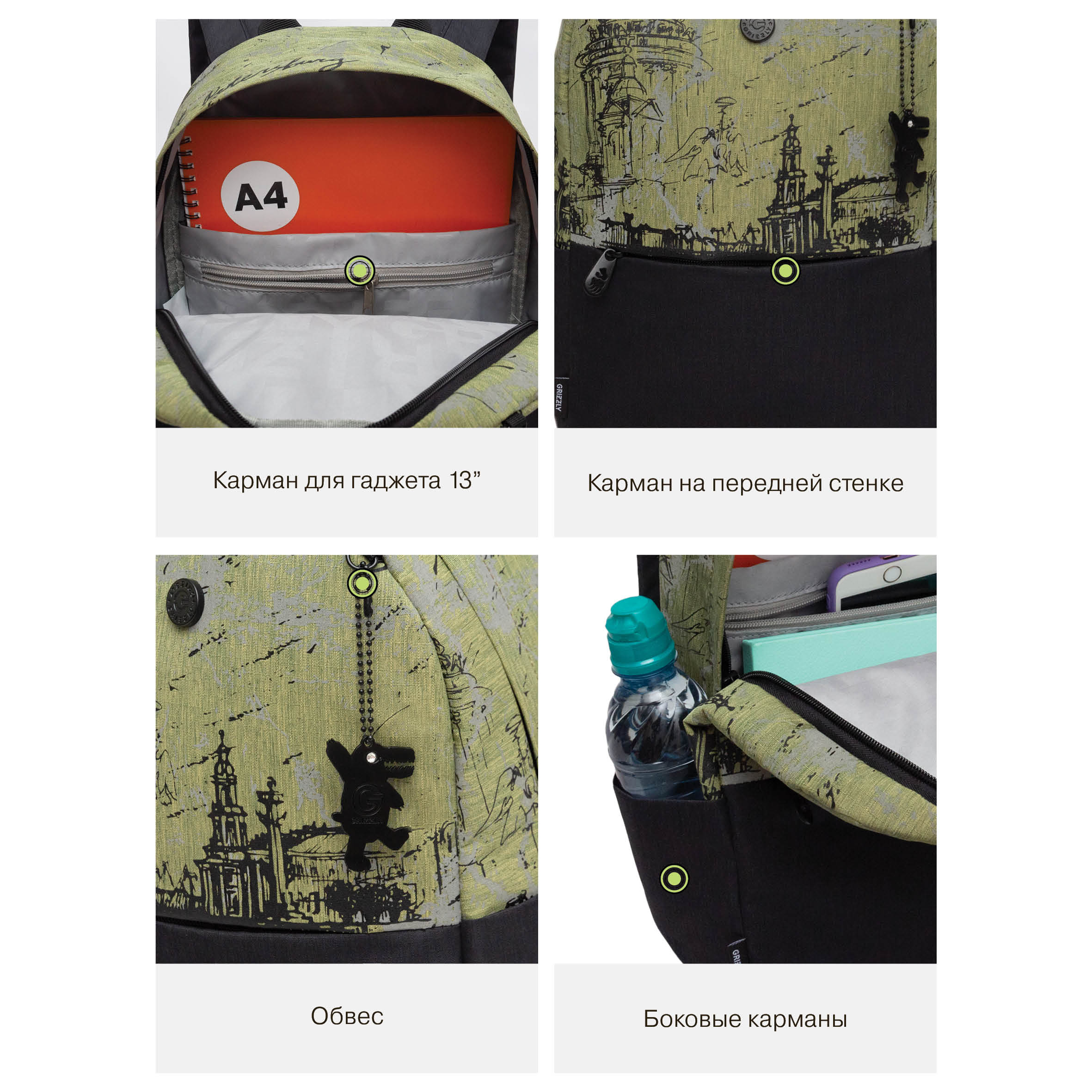 Рюкзак Grizzly для девочки - фото 13