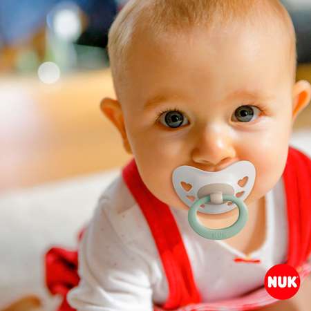 Пустышка Nuk силикон ортодонтическая от 0 мес. 2 шт.
