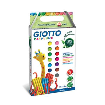 Пластилин GIOTTO 18 цв.