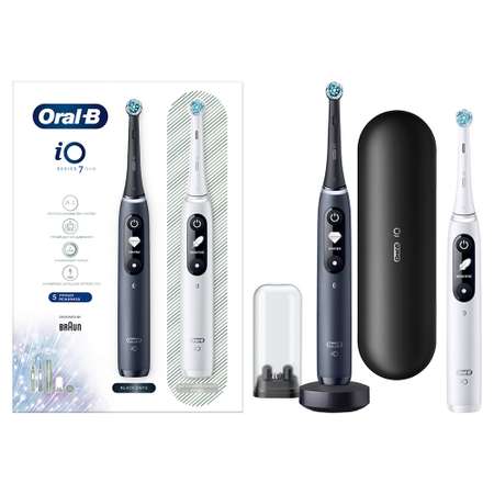 Электрическая зубная щетка ORAL-B iO 7 DUO Black Onyx White Alabaster