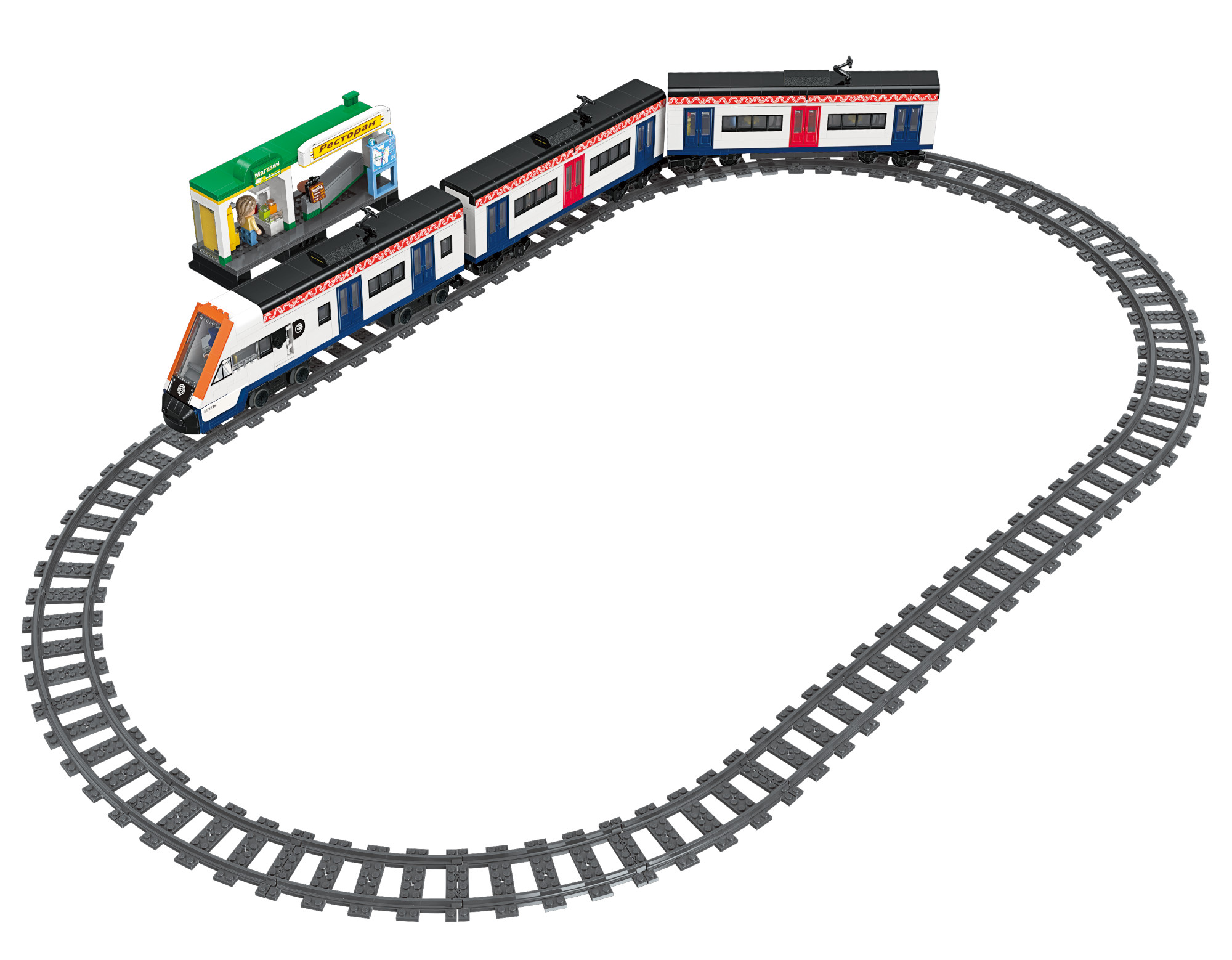 Конструктор QMAN Московский вокзал 1375 дет. - фото 3