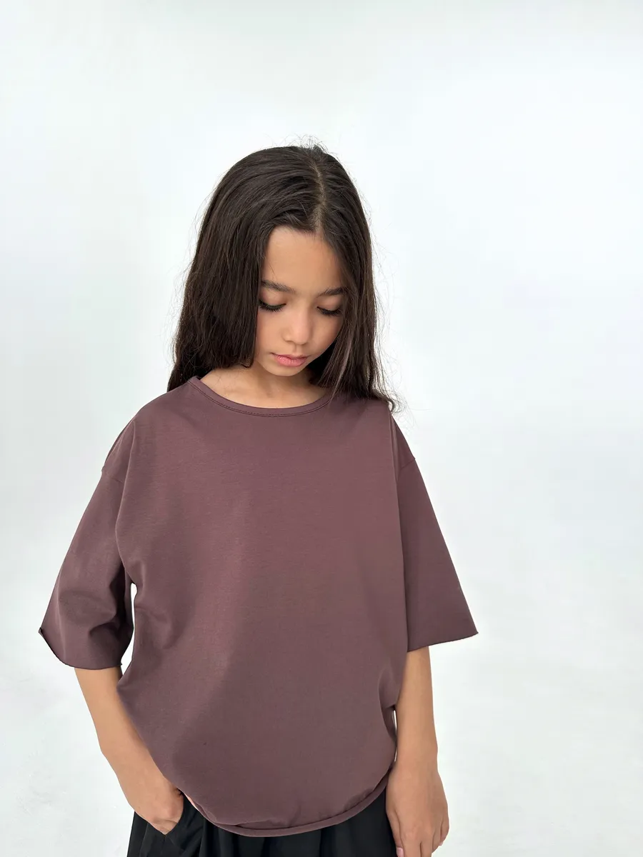 Футболка ROOMY ESSENCE BASICshirt/brown - фото 3