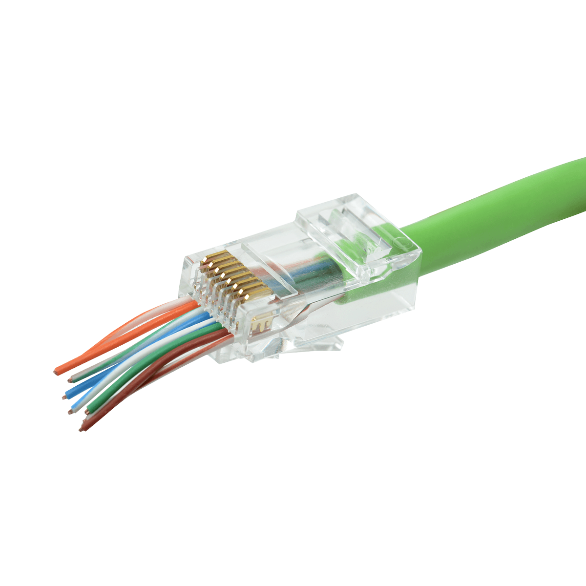 Коннектор QUIVIRA для витой пары RJ-45 категория 6 cat.сквозное отверстие 25 шт/упак - фото 1