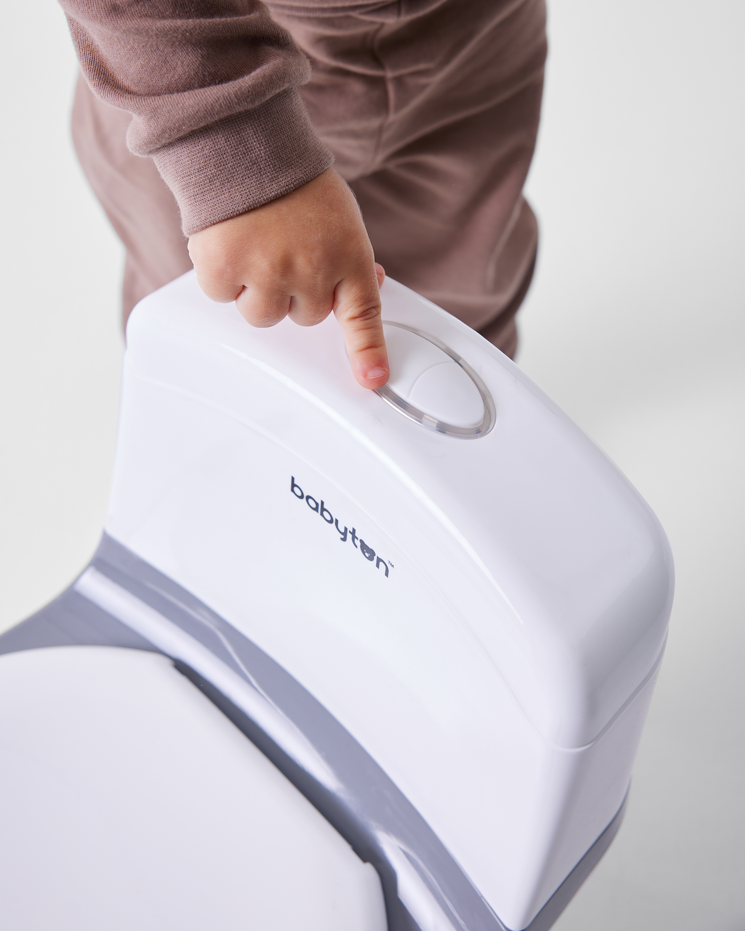 Горшок Babyton Cozy Potty музыкальный серый - фото 12