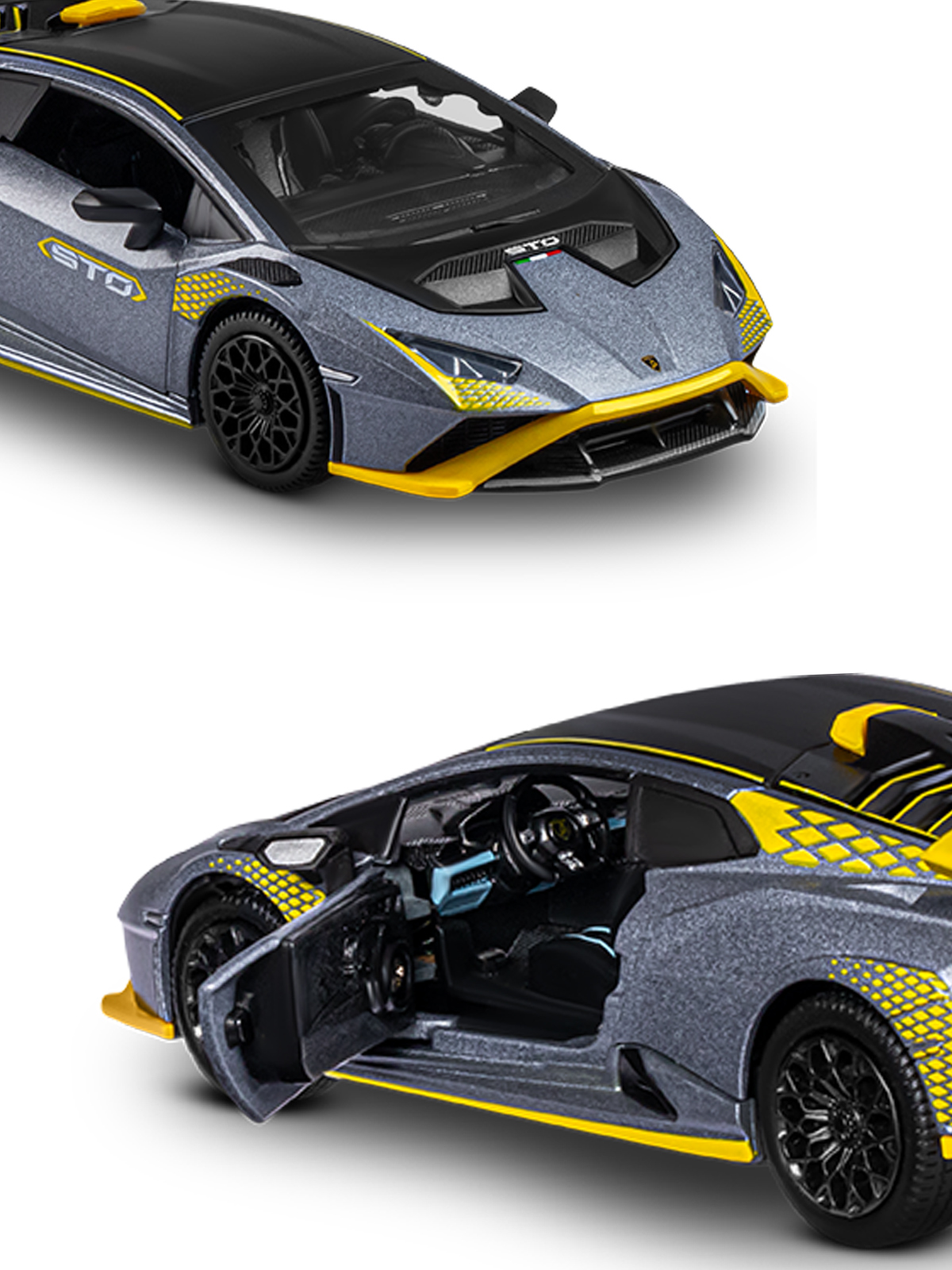 Автомобиль АВТОпанорама Lamborghini Huracan STO 1:24 JB1251759 - фото 30