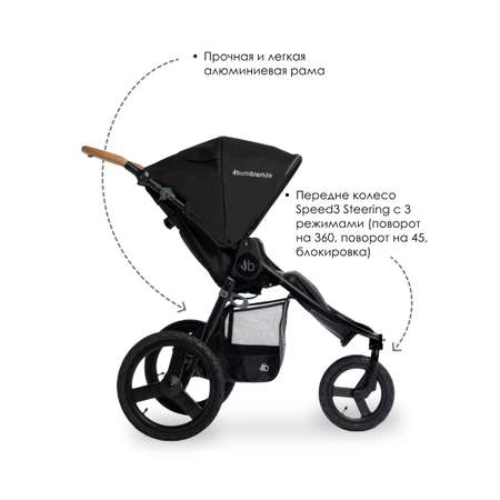 Коляска прогулочная Bumbleride Speed 2025 / Black