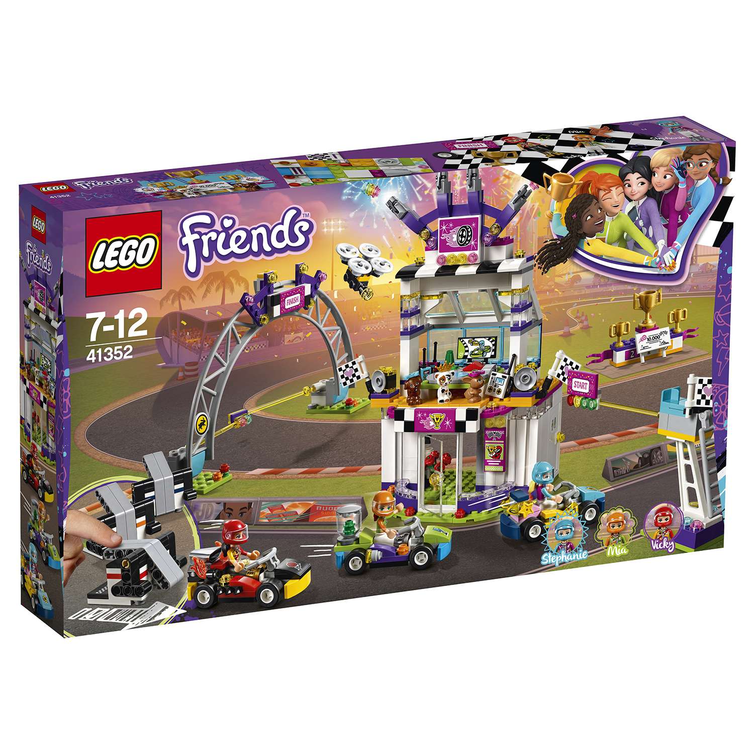 Конструктор LEGO Friends Большая гонка блочный - фото 2