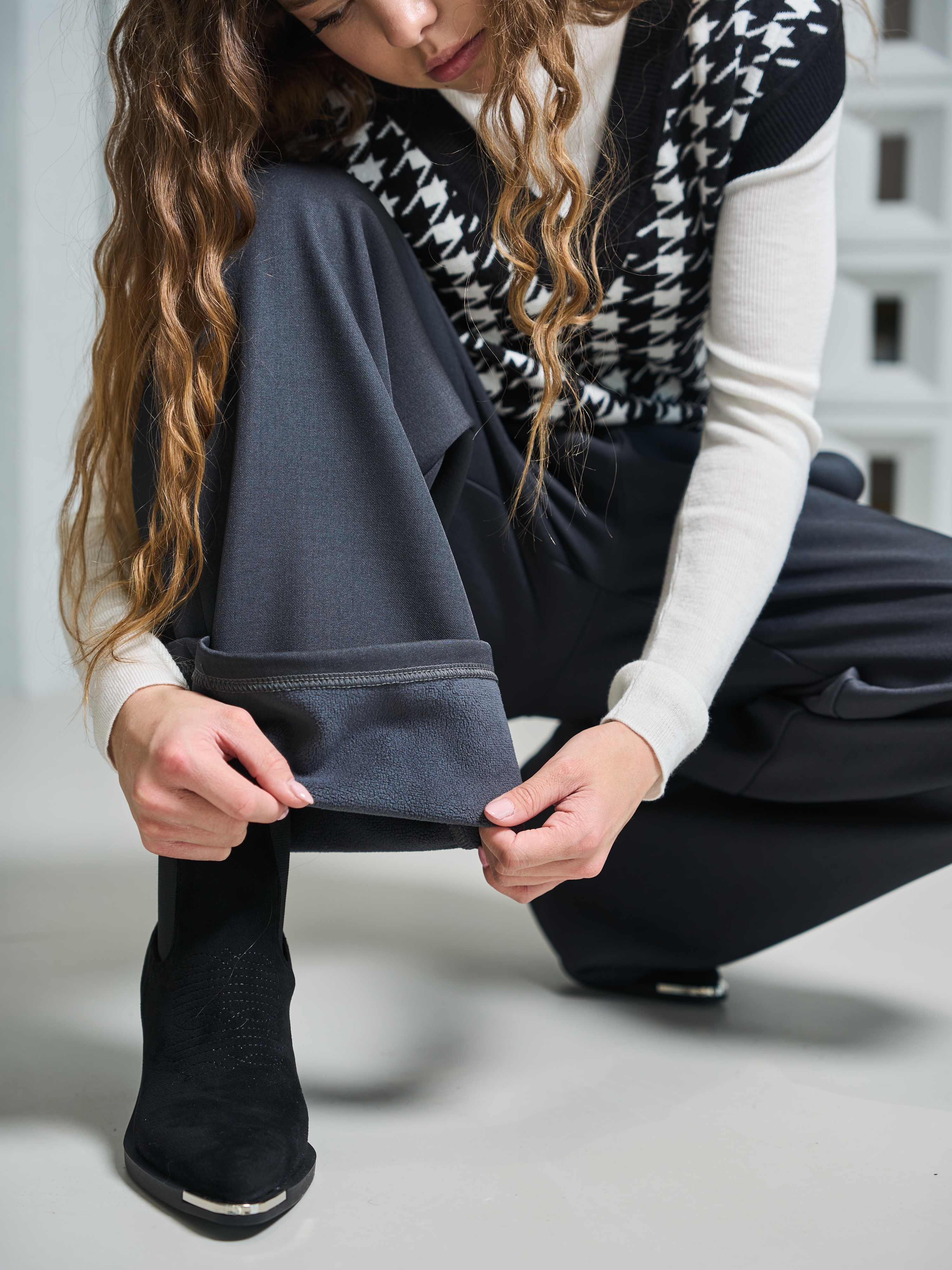 Брюки-палаццо СИНЯЯ МОДА WF502A-H39 - фото 13