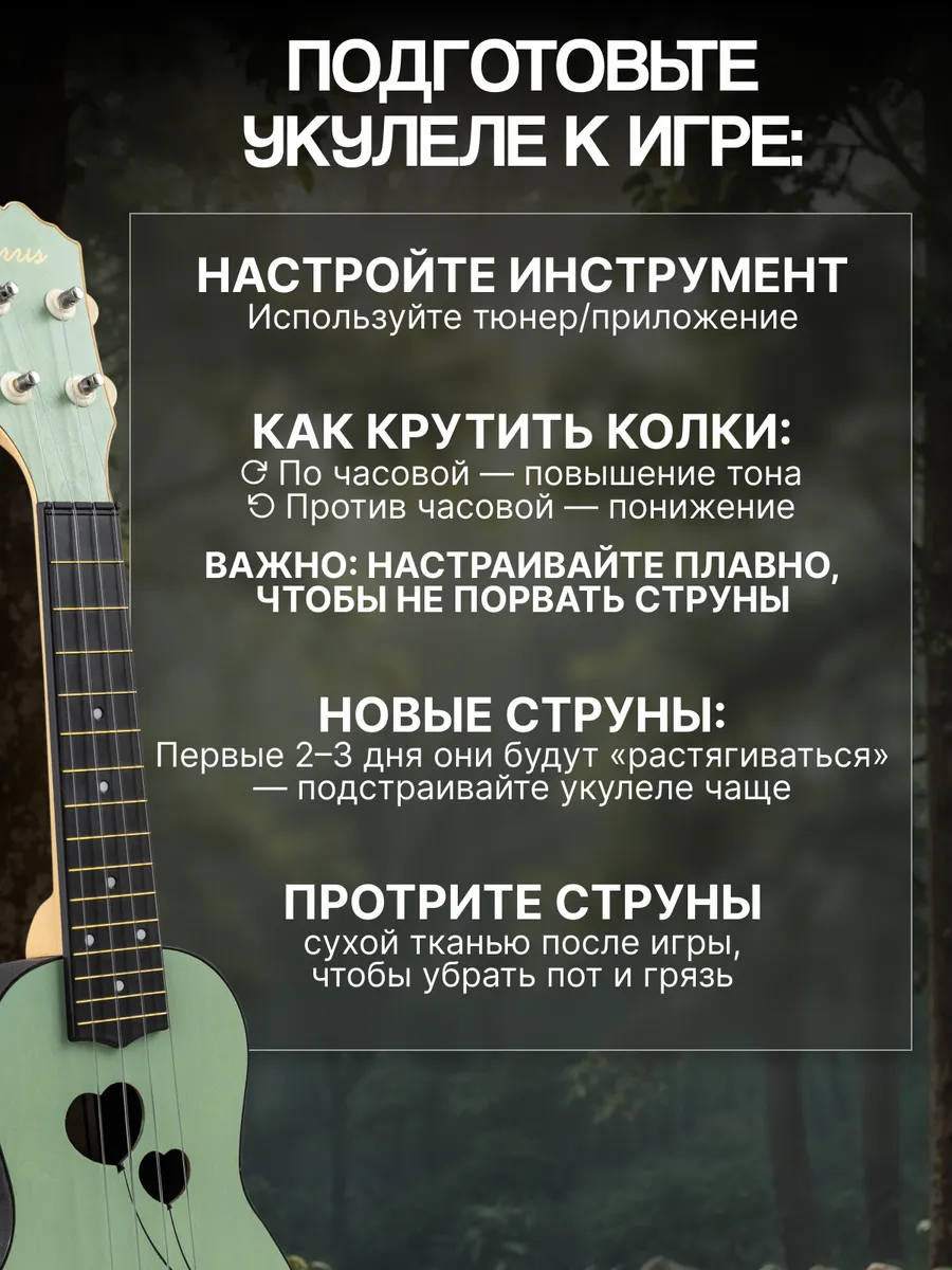 Игрушка музыкальная Terris PLUS HARI укулеле - фото 4