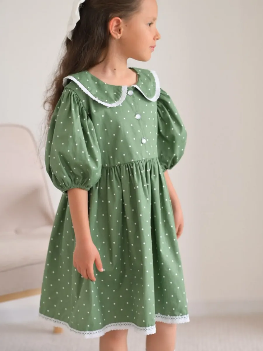 Платье Leli dress Хаки_горох - фото 3