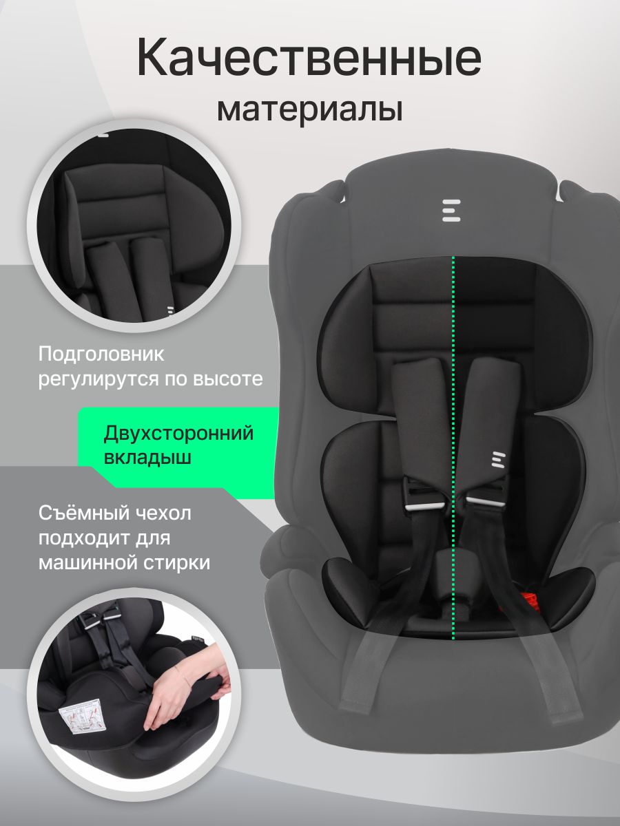 Автокресло Еду-Еду KS 545 Lux 1/2/3 (9-36 кг) черный - фото 6