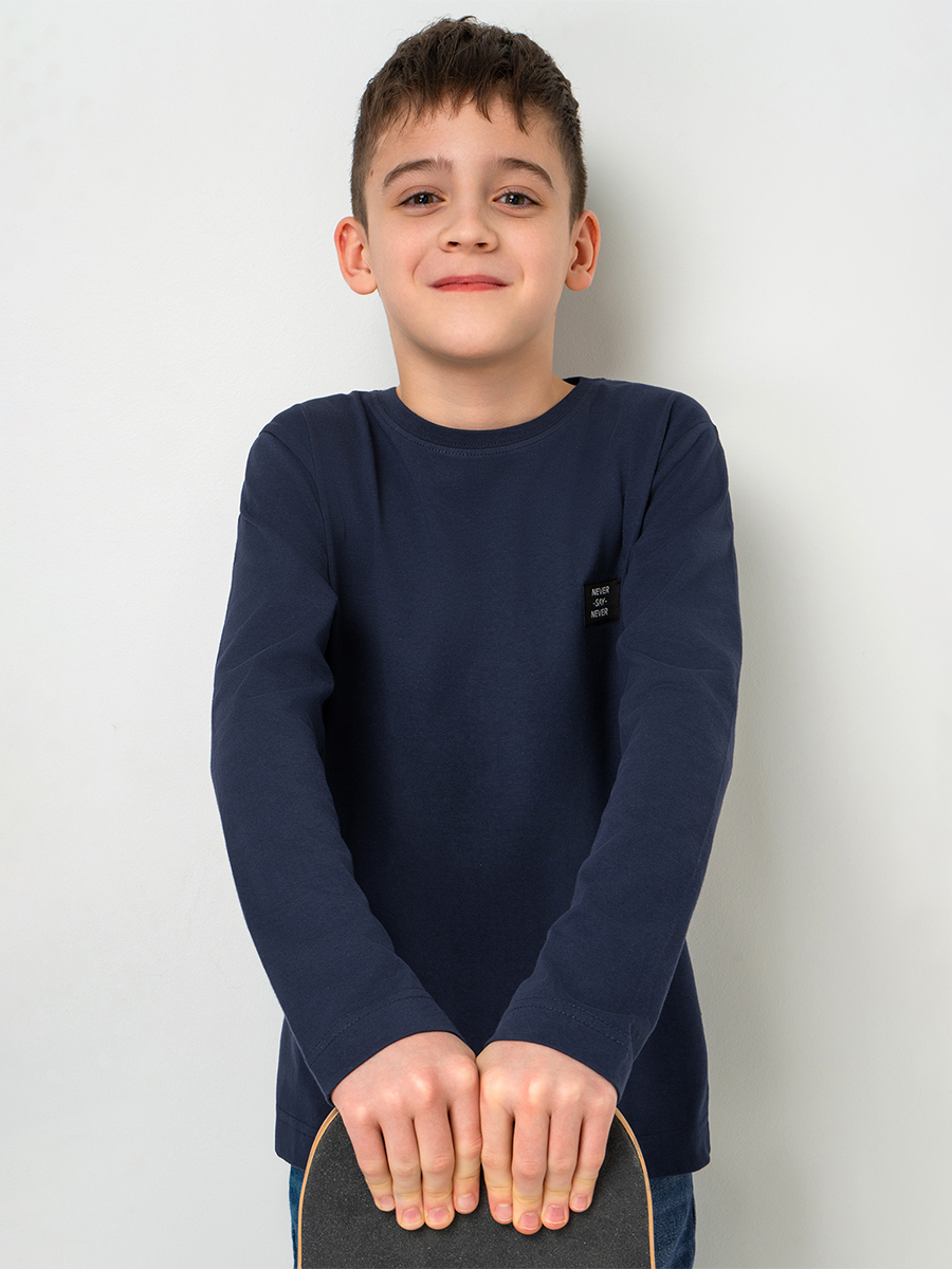 Лонгслив BONITO KIDS SS6096т.синий - фото 9