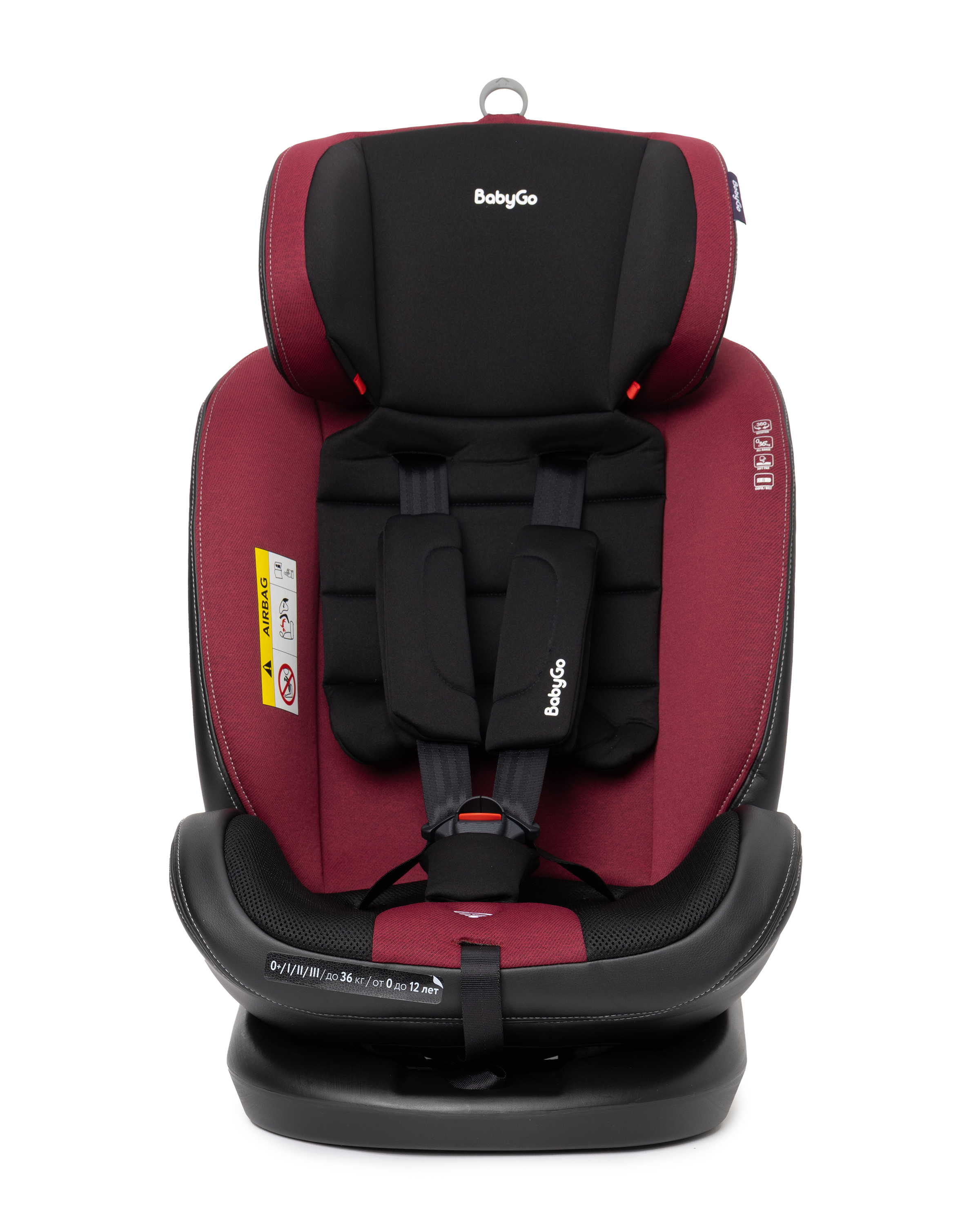 Автокресло BabyGo Multi-Stage New Isofix 0+/1/2/3 (0-36 кг) красный - фото 31