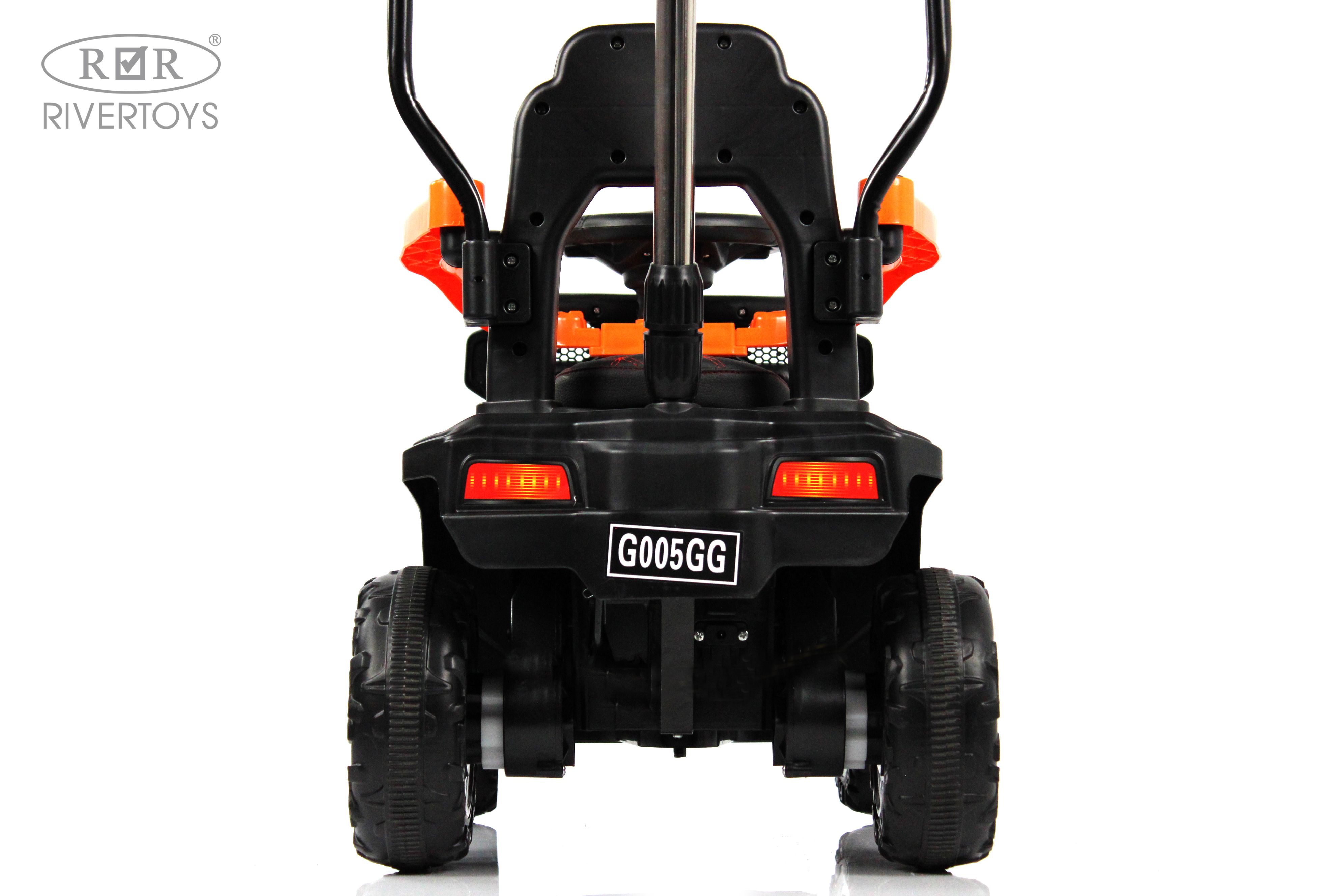 Электромобиль RIVERTOYS G005GG-ORANGE С пультом ДУ - фото 12