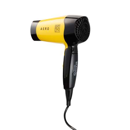 Фен Dewal Beauty Aero Yellow дорожный жёлтый 1400 Вт 1 насадка