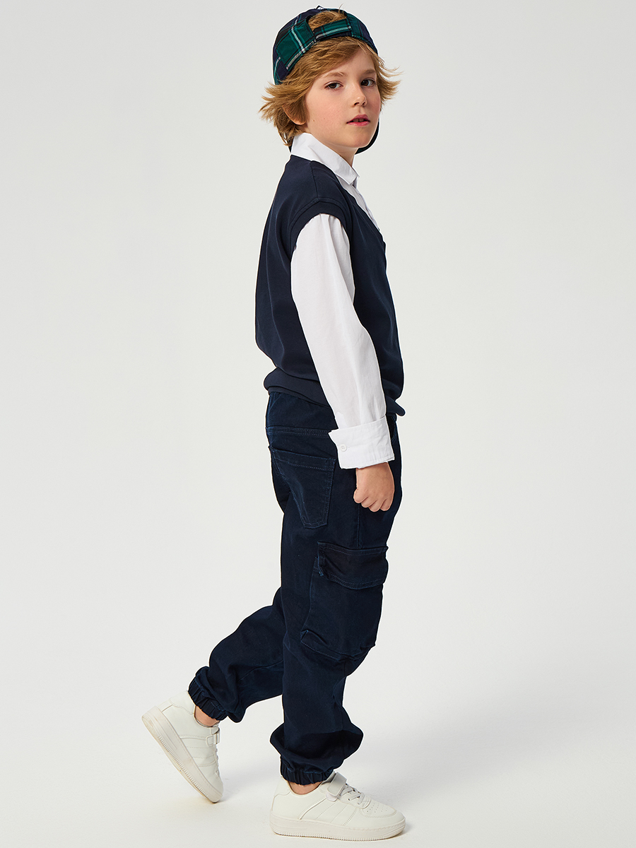 Джинсы HappyFox HF00801т.синий - фото 7