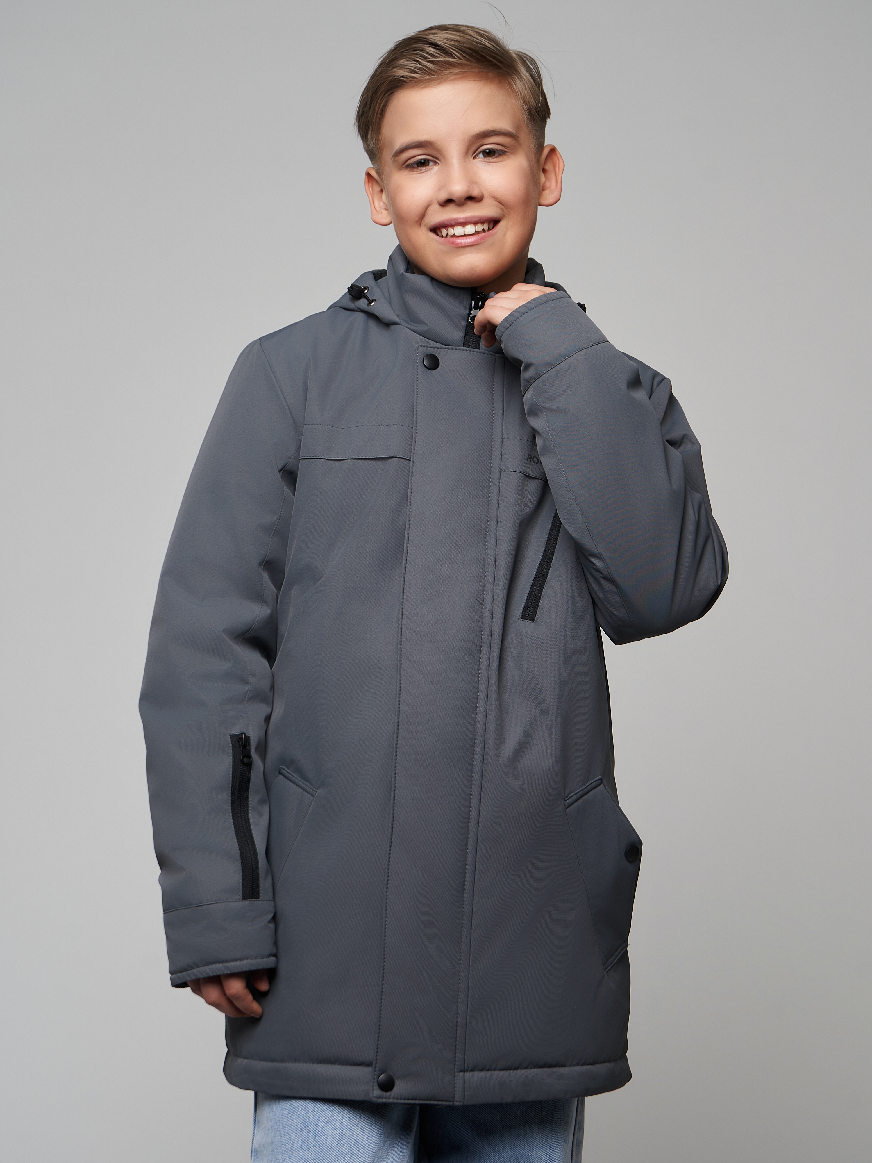 Парка RODOS М-305/серый - фото 2