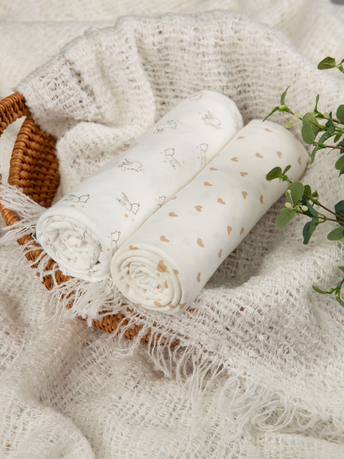 Пелёнка inlovery трикотаж 90х120 см 2 шт. - фото 14