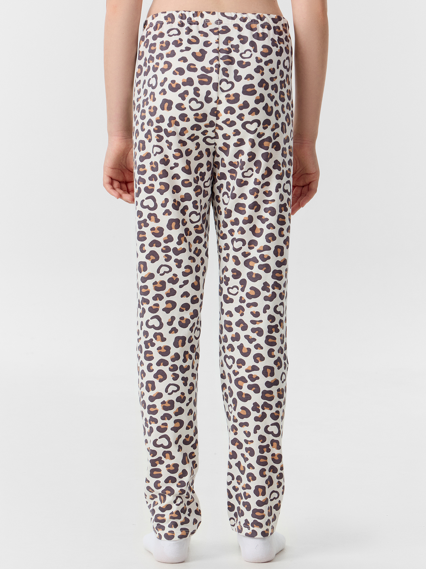 Пижама Mark Formelle (Марк Формэль) 567728/олово +леопардовые сердечки на молоке - фото 8