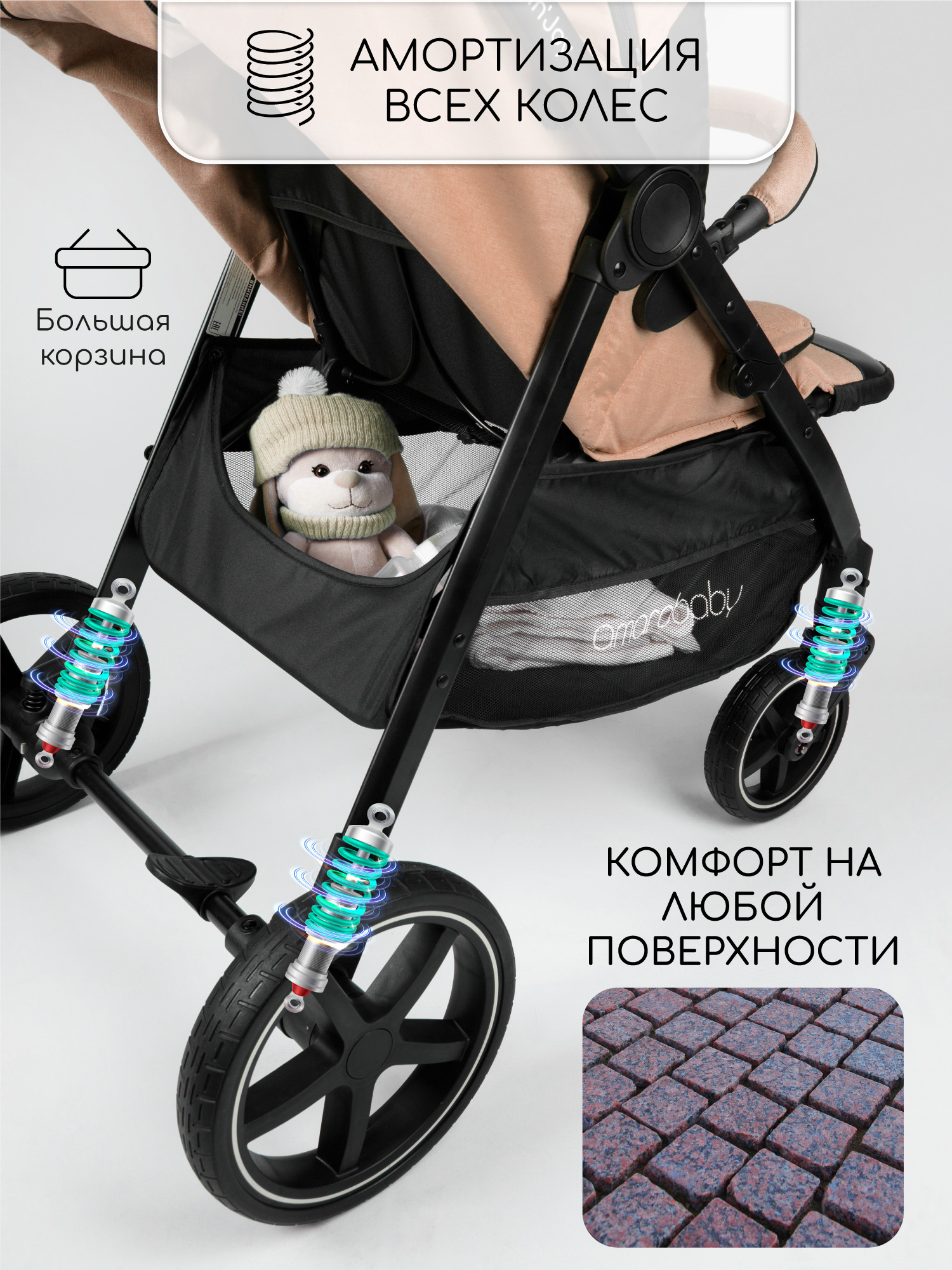 Коляска прогулочная Amarobaby StrollinJoy - фото 5