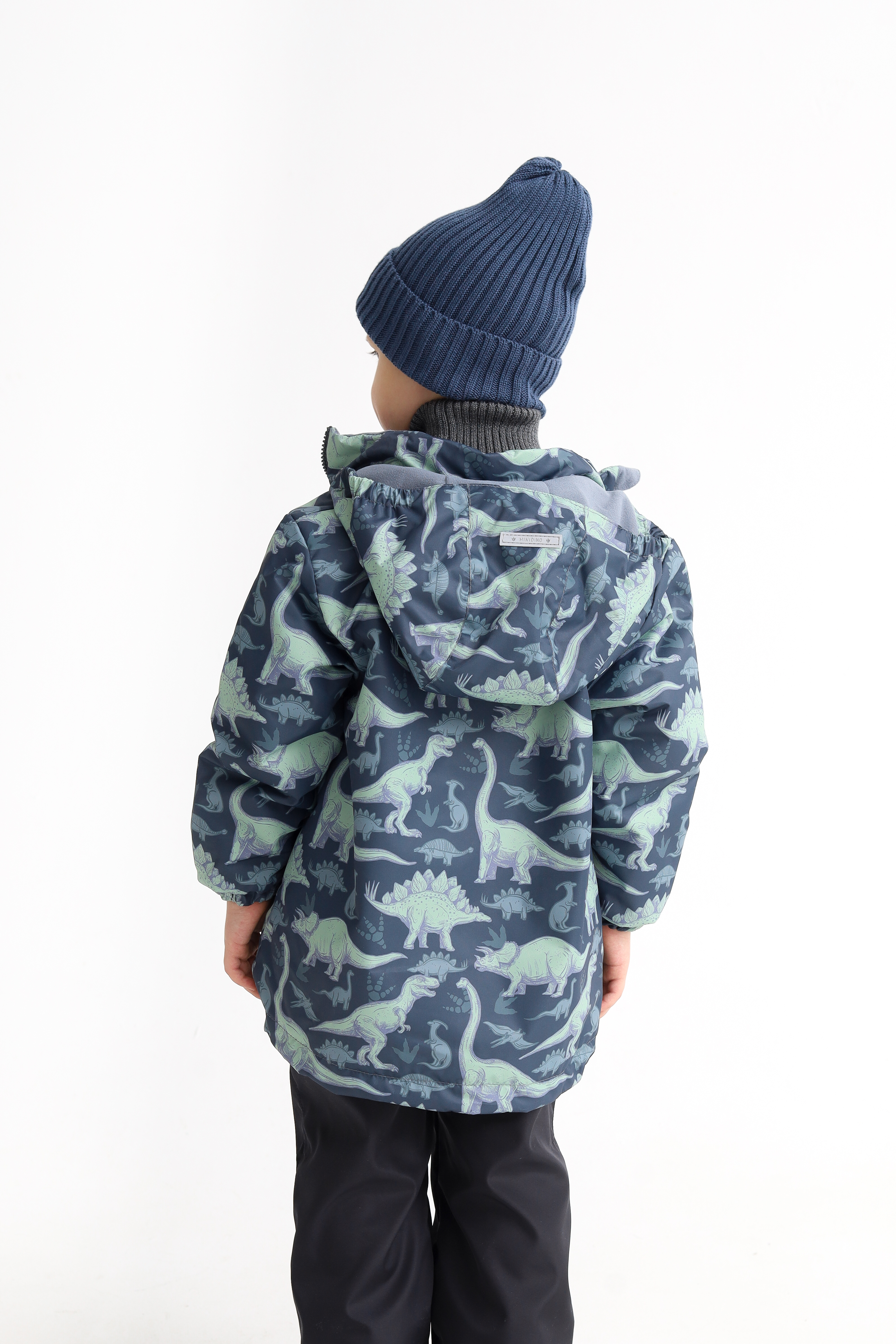 Куртка MINIDINO В-К-039/ДКуртка детская демисезонная Minimal принт динозавры маренго - фото 2