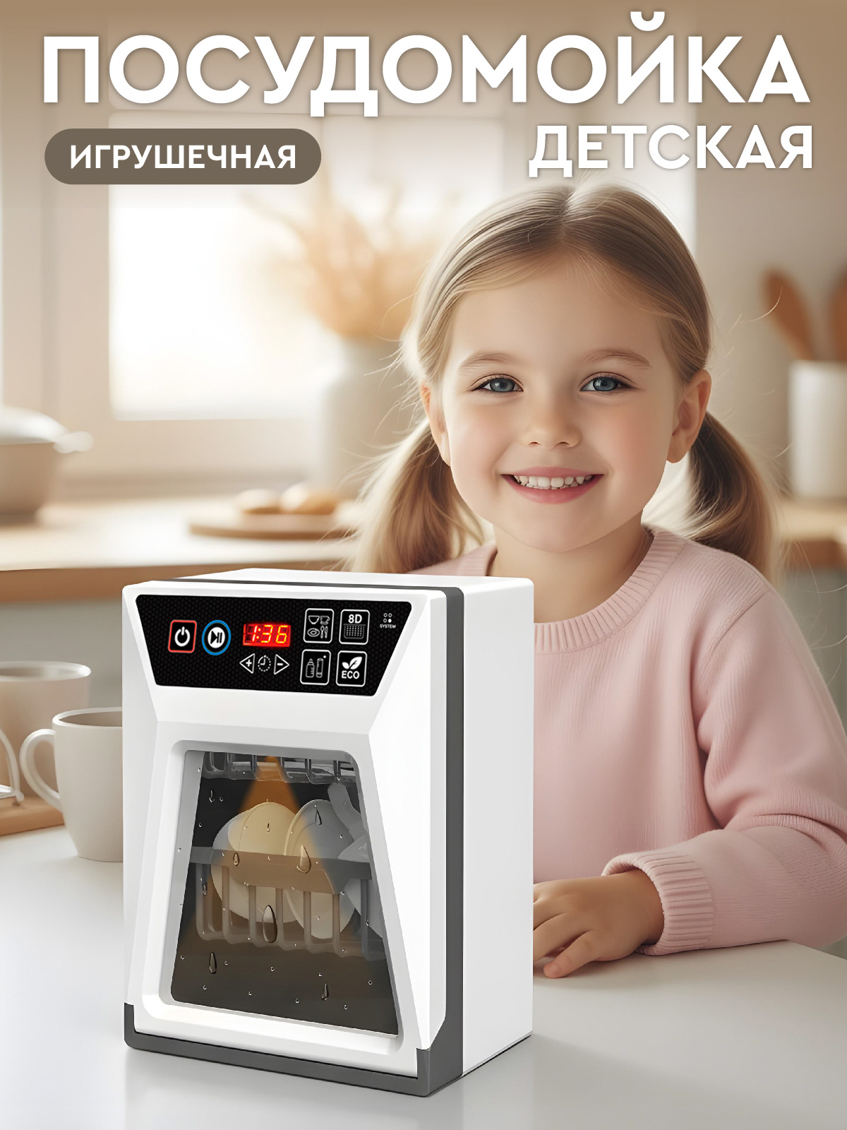 Игрушка AMORE BELLO посудомоечная машина - фото 1