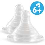 2 соски для бутылочек с широким горлышком Ramili Baby BT100LX2 быстрый поток (6+)