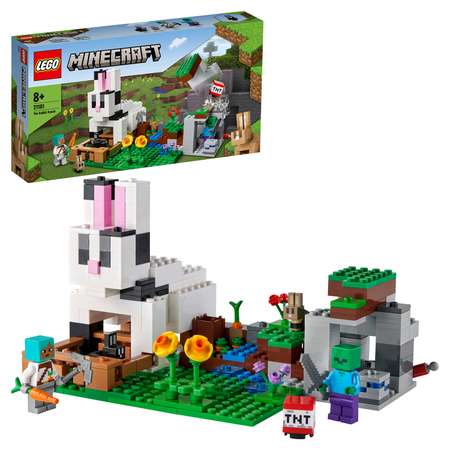 Конструктор LEGO Minecraft Кроличье ранчо блочный