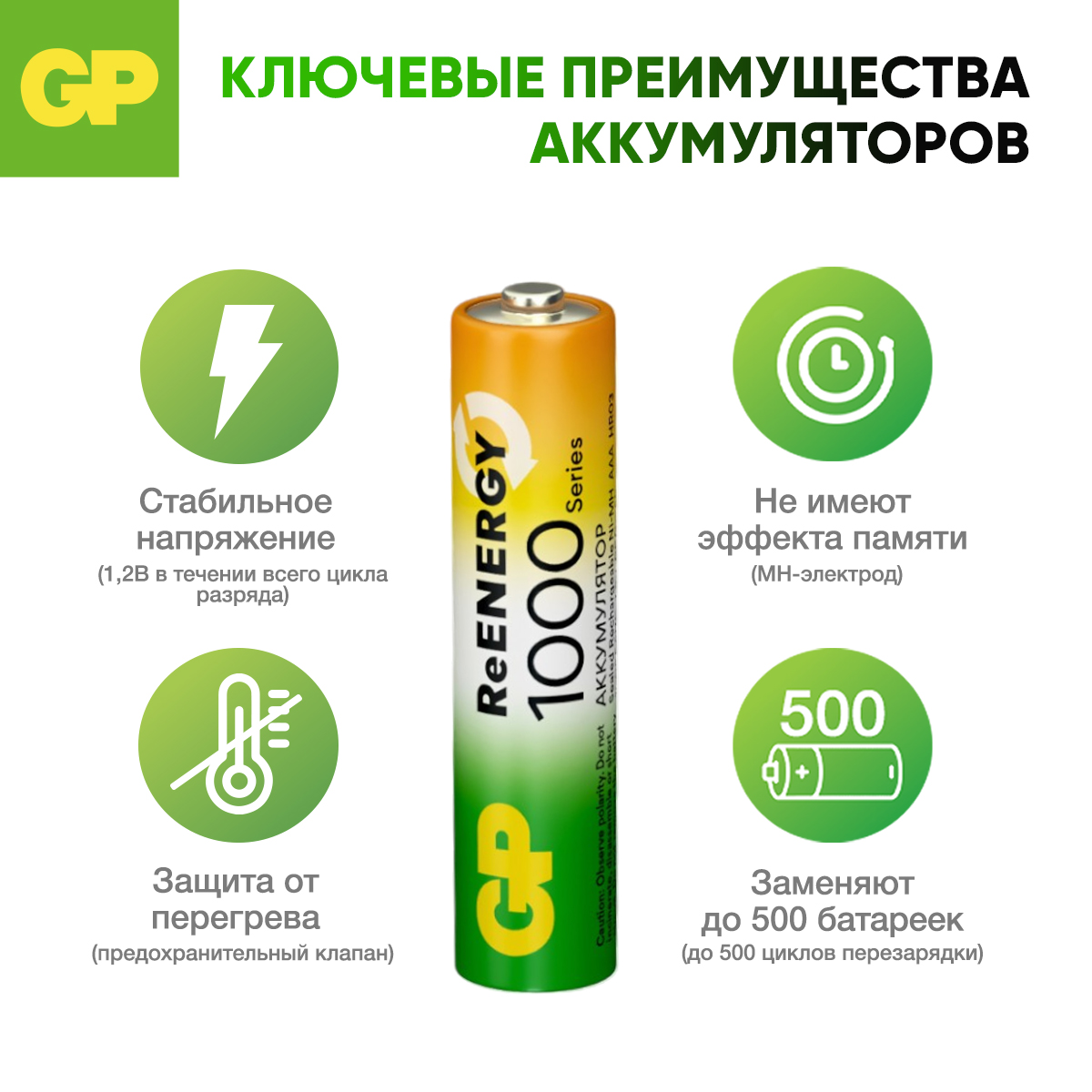 Набор аккумуляторов GP - - фото 4