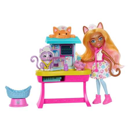 Кукла мини Enchantimals City Tails кошечка Карлин
