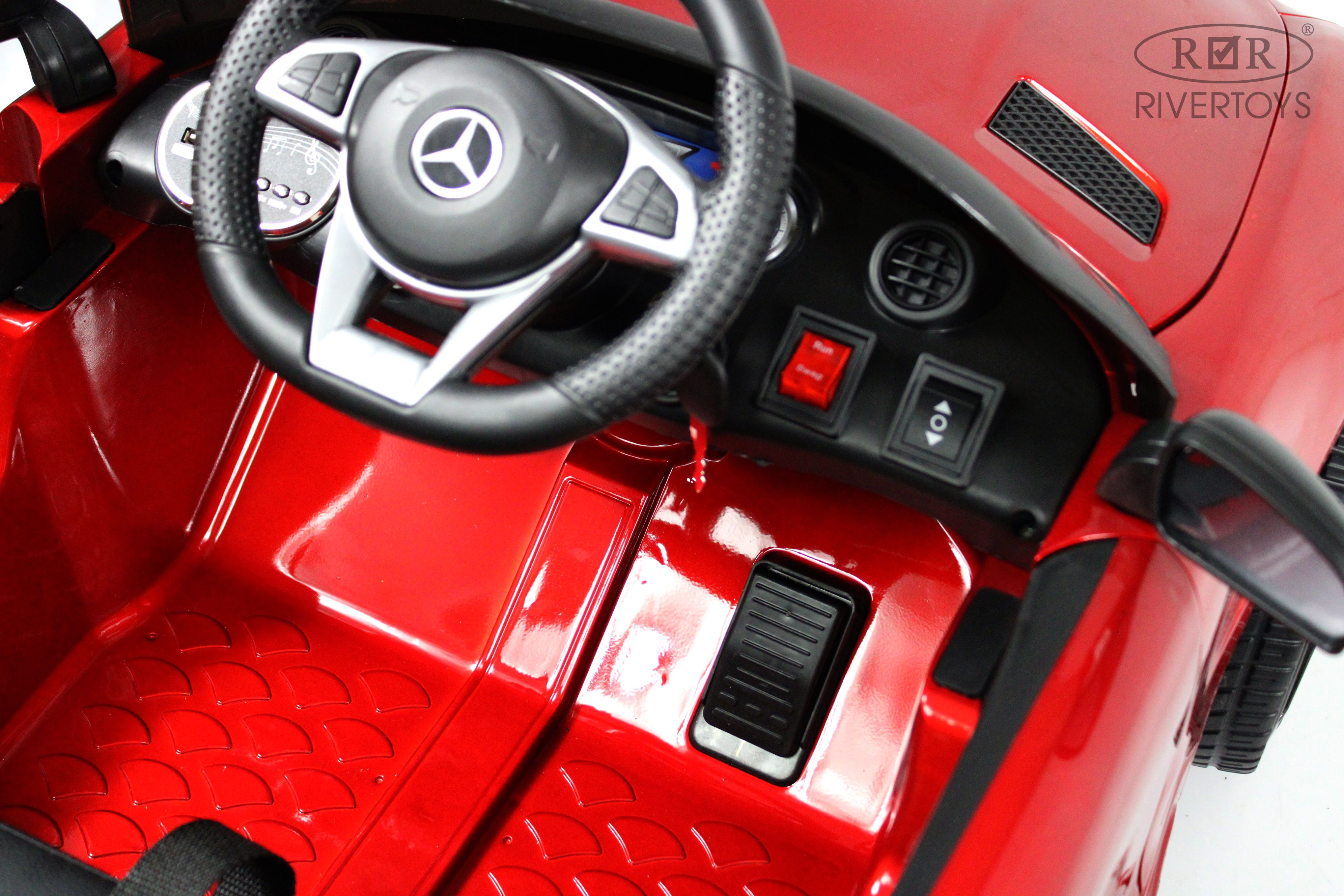 Электромобиль RIVERTOYS Mercedes X777XX-AMG-RED-GLANEC С пультом ДУ - фото 5