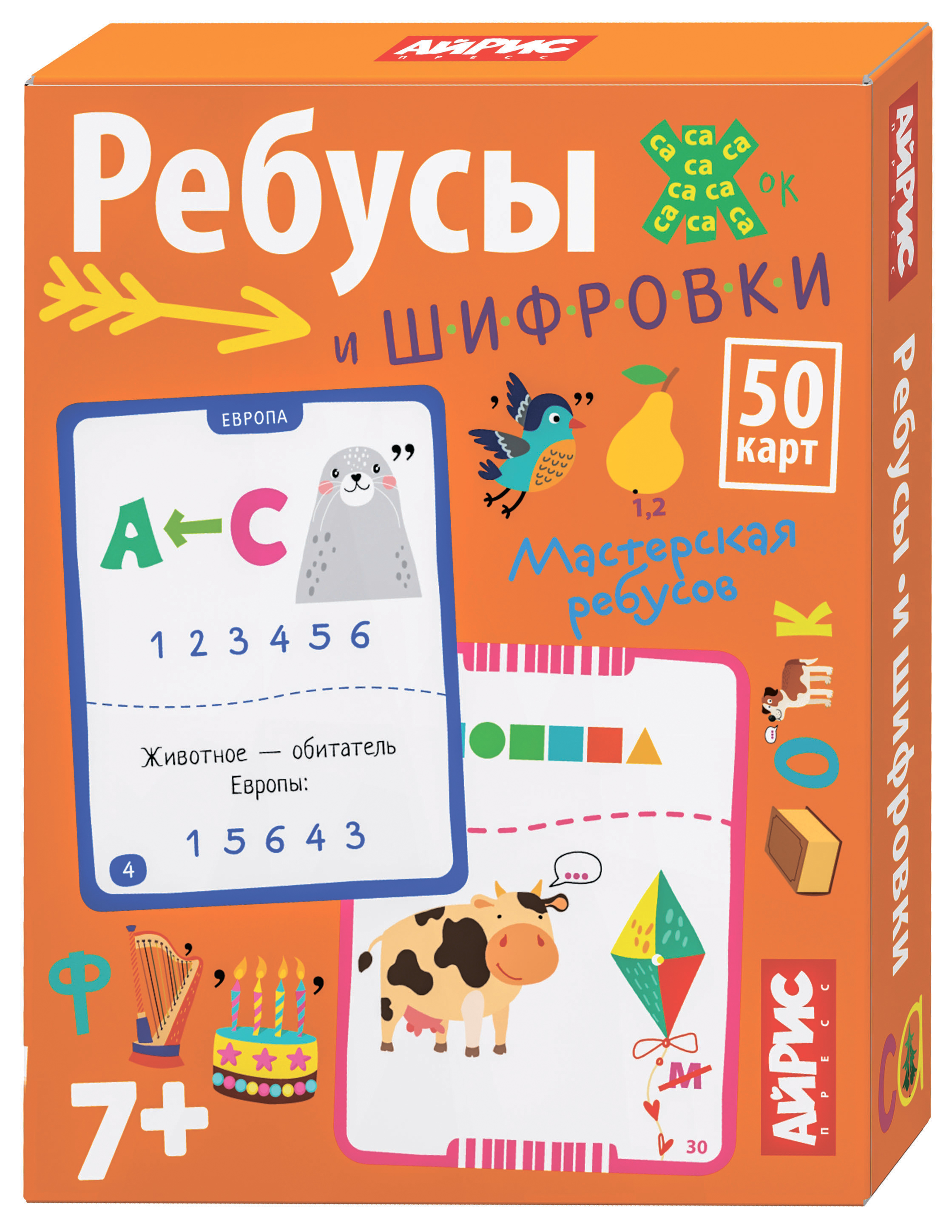 Настольная игра АЙРИС-пресс Ребусы и шифровки 7+ - фото 1