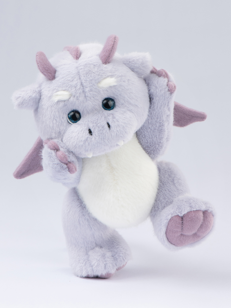 Мягкая игрушка TeddyTales Дракон Фиолетовый S - фото 1