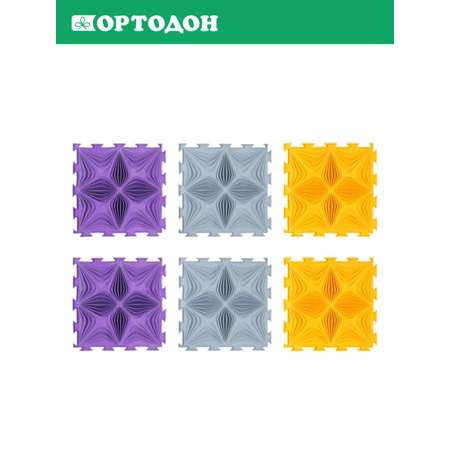 Массажный детский коврик пазл Ортодон набор Калейдоскоп