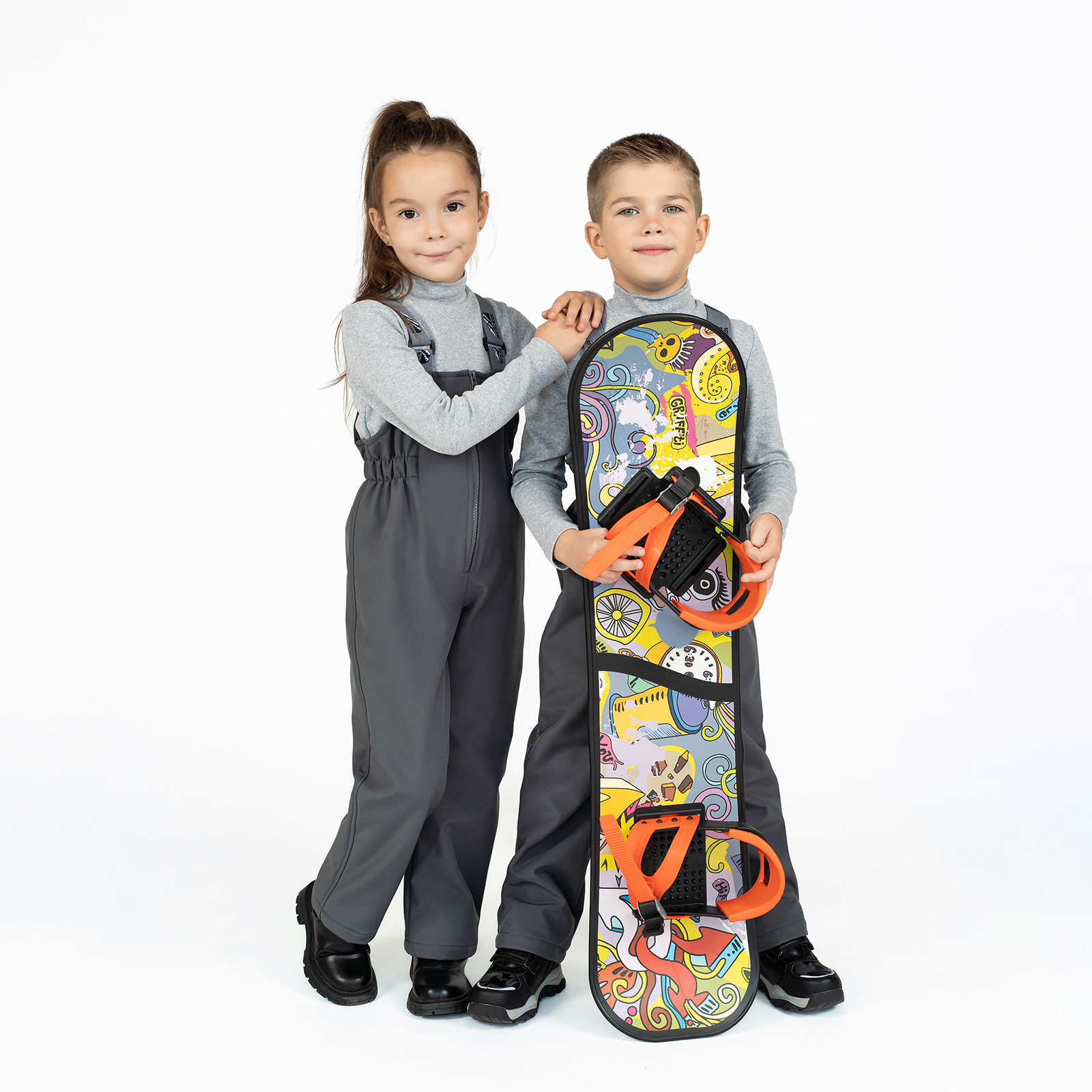 Полукомбинезон Arctic kids 60-021 серый - фото 21