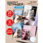 Тетрадь Prof-Press клетка 12 лист. 20 шт.