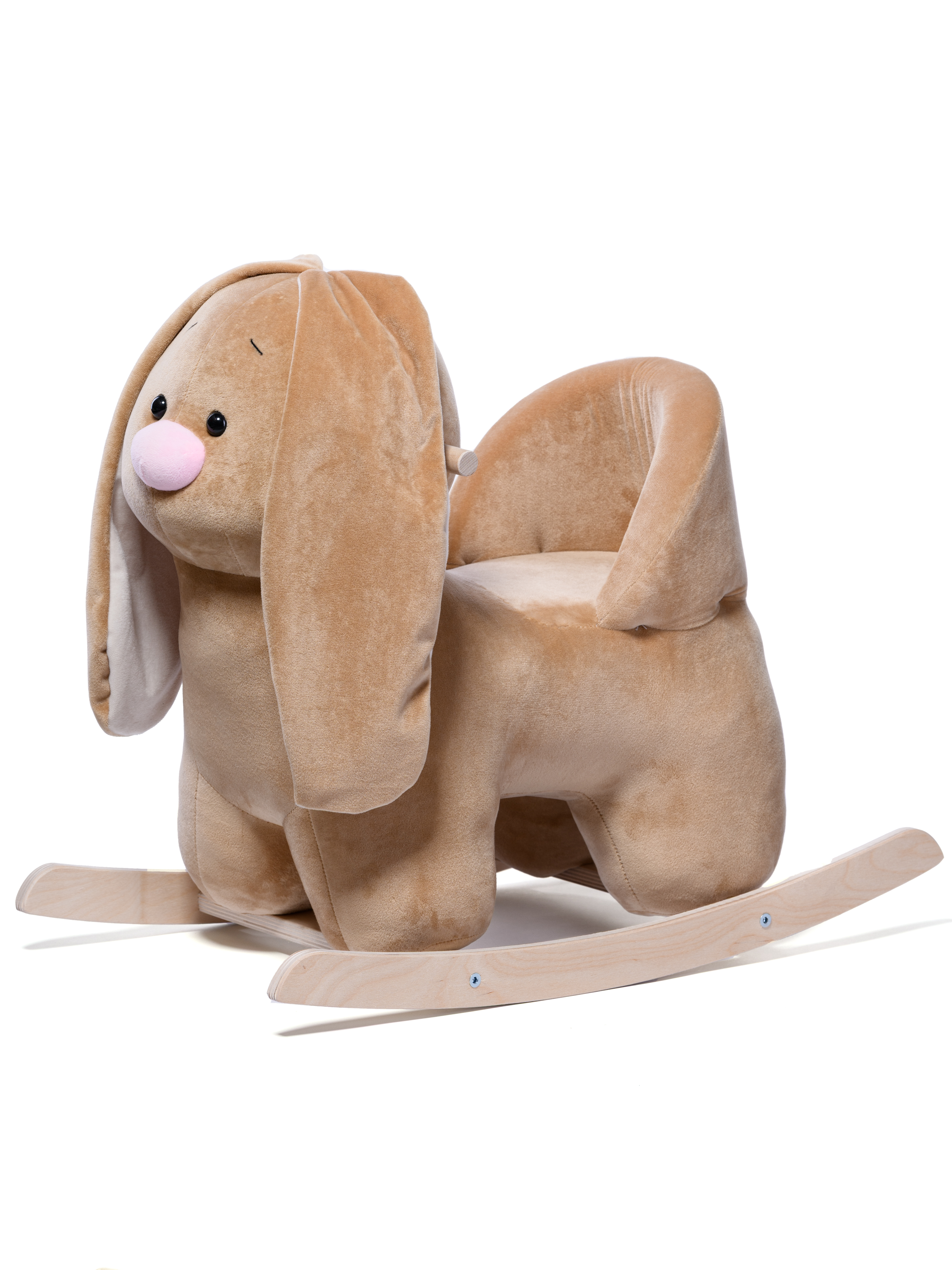 Качалка Нижегородская игрушка Заяц светлый лошадка бежевый - фото 2