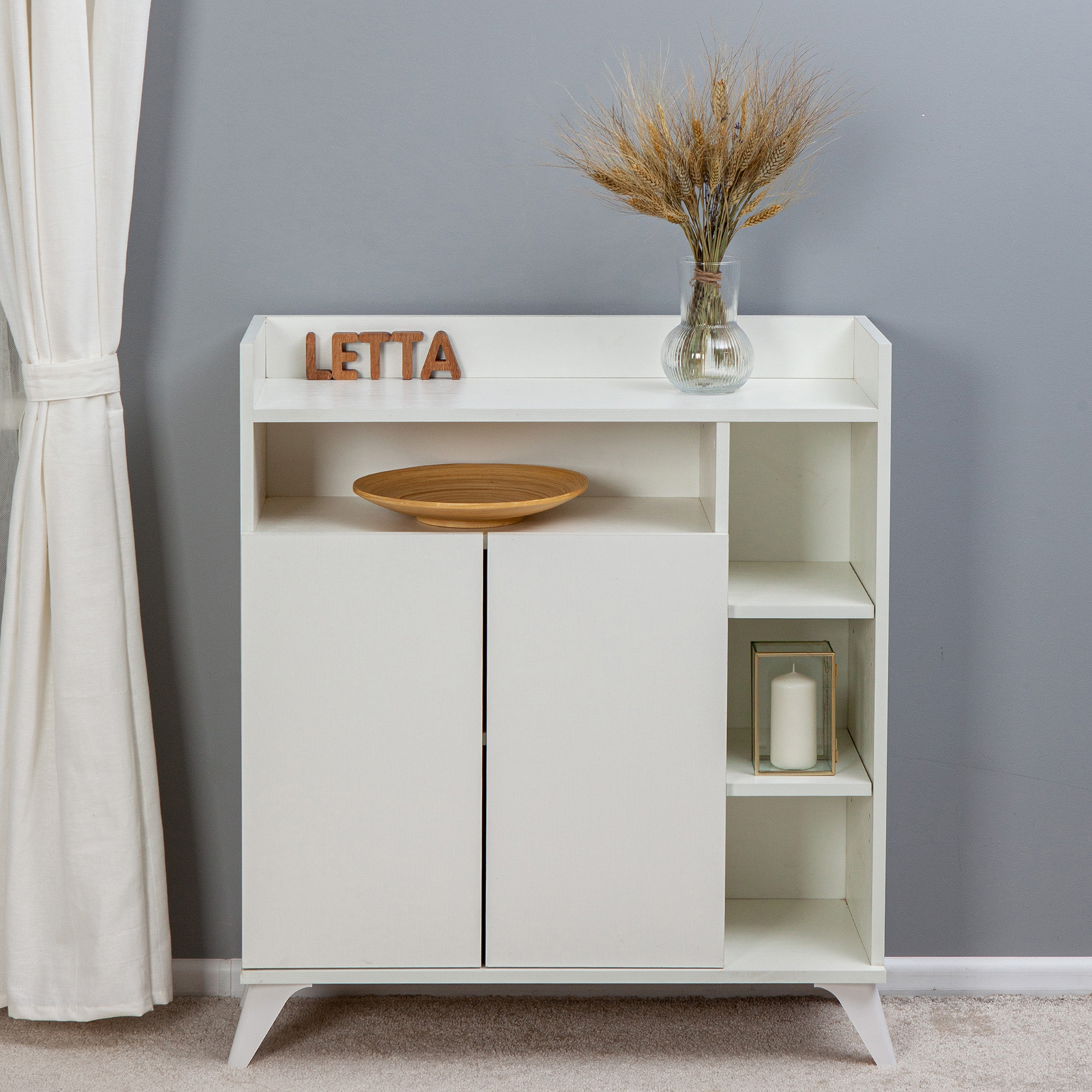 Комод LETTA Шкаф Twist Цвет Белый 800*916*304 - фото 3