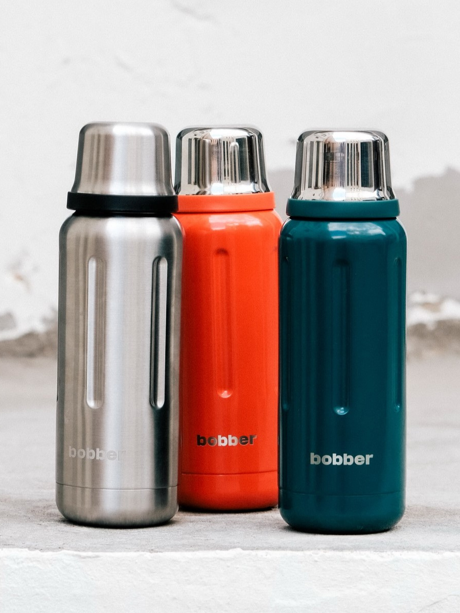 Термос для напитков 1 литр Flask Bobber темно-бирюзовый - фото 6