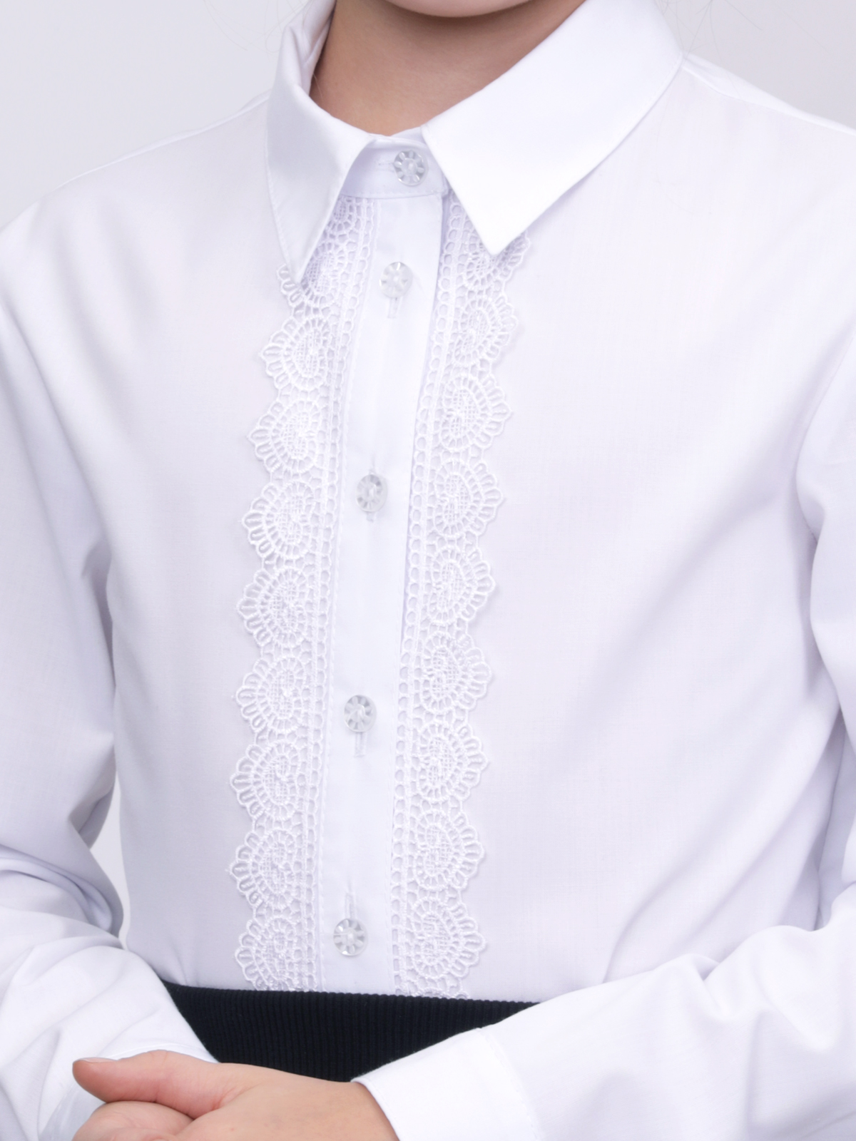 Блузка Sky Lake 2456 Классика белый - фото 3